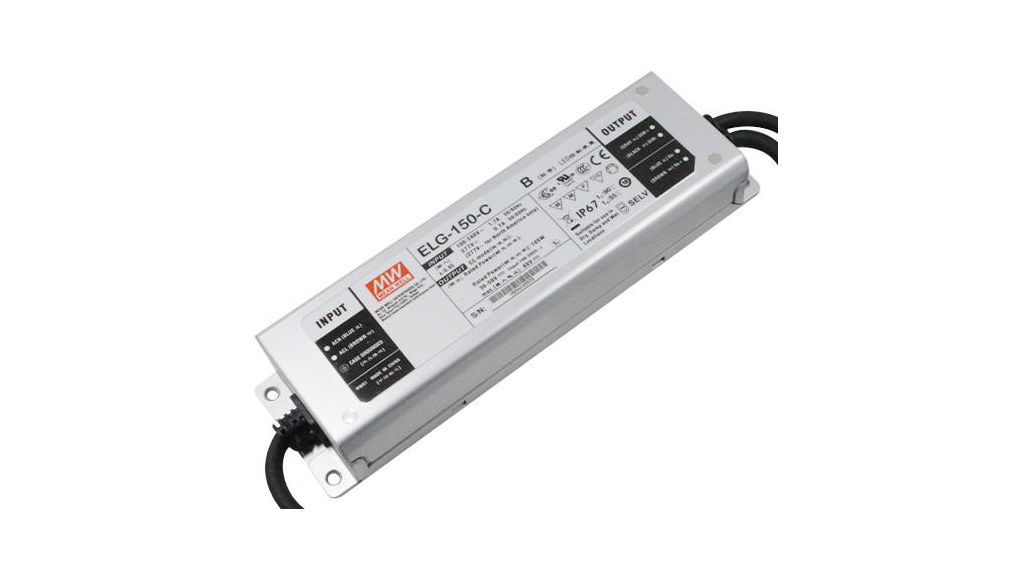 ELG 150 C700B MEAN WELL LED Driver 150W 700mA 107 214V IP67